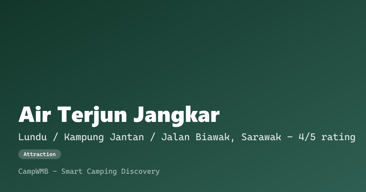 Visual sementara Air Terjun Jangkar