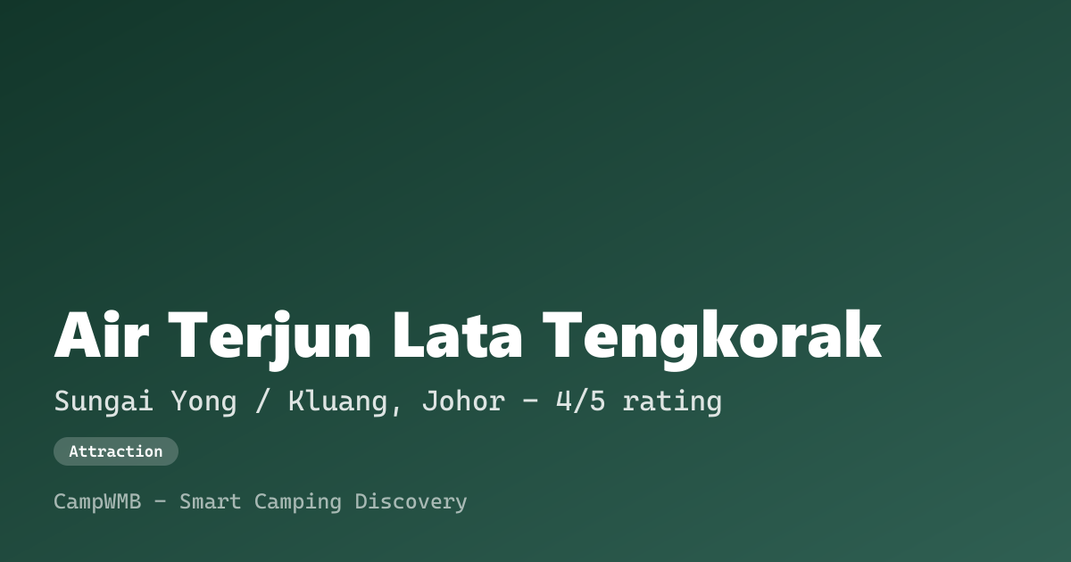 Visual sementara Air Terjun Lata Tengkorak