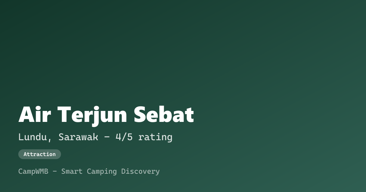 Visual sementara Air Terjun Sebat
