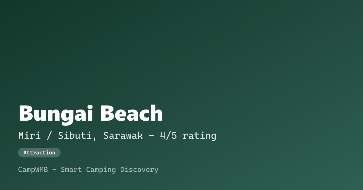 Visual sementara Bungai Beach
