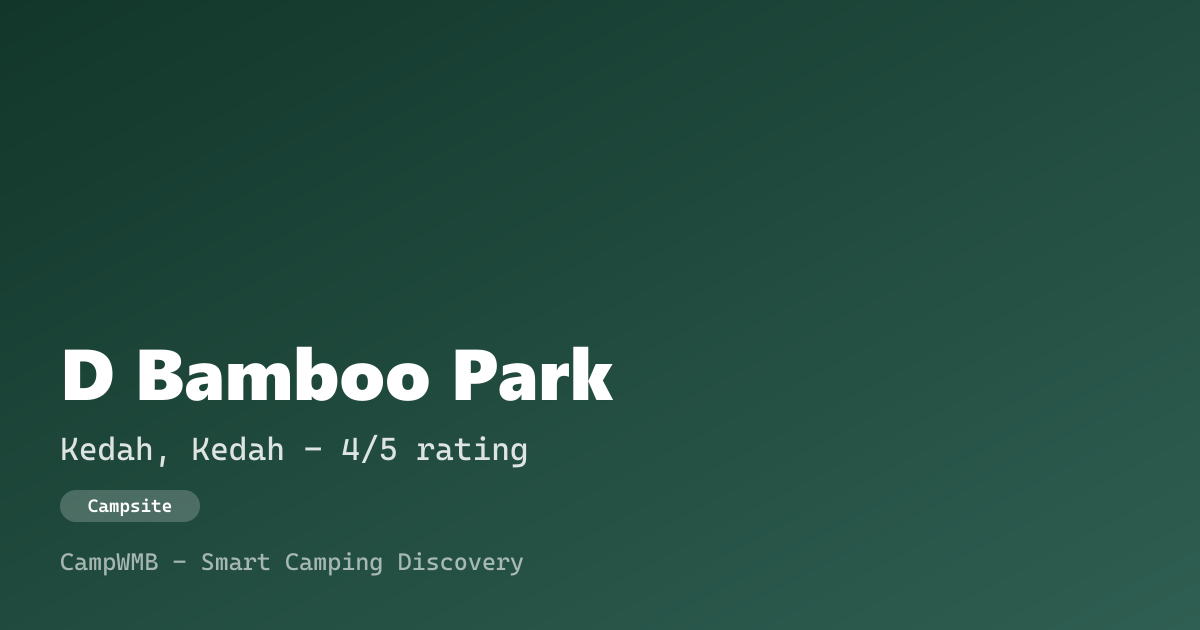 Visual sementara D Bamboo Park