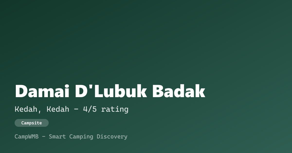 Visual sementara Damai D'Lubuk Badak