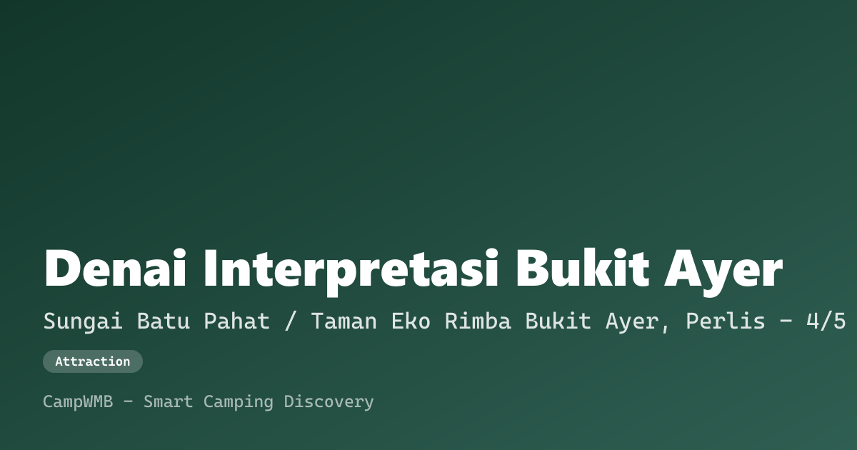 Visual sementara Denai Interpretasi Bukit Ayer