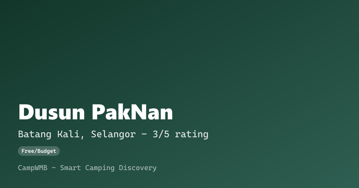 Visual sementara Dusun PakNan