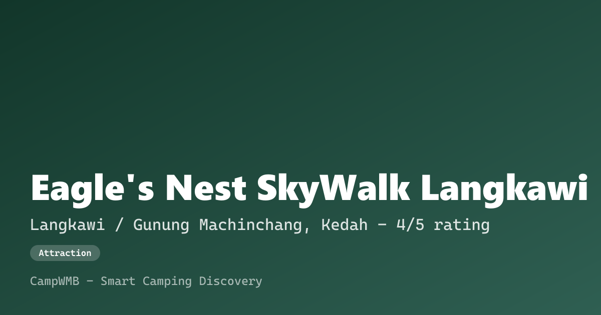 Visual sementara Eagle's Nest SkyWalk Langkawi