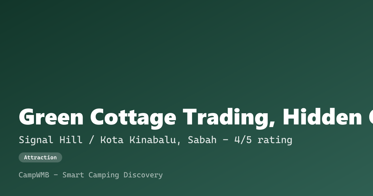 Visual sementara Green Cottage Trading, Hidden Garden