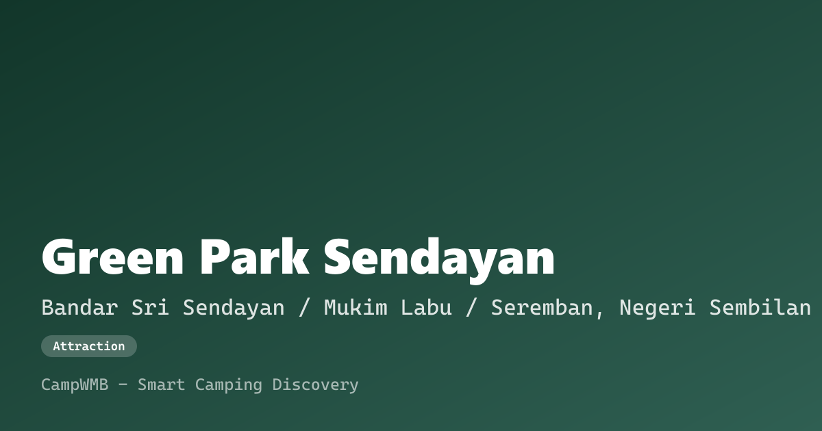 Visual sementara Green Park Sendayan