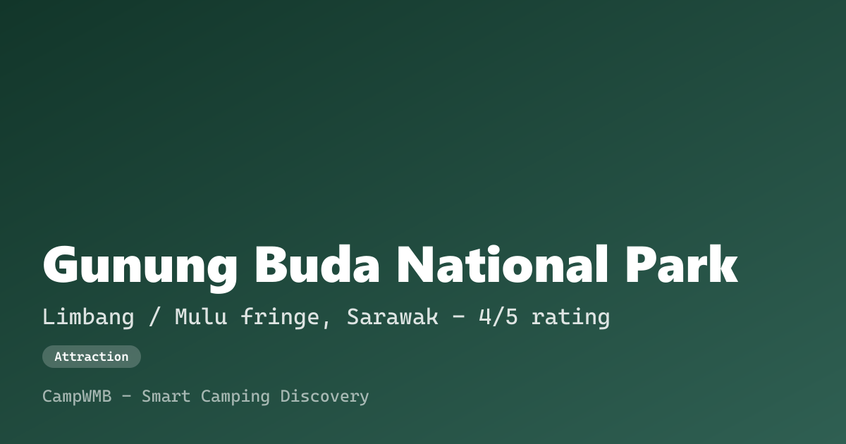 Visual sementara Gunung Buda National Park