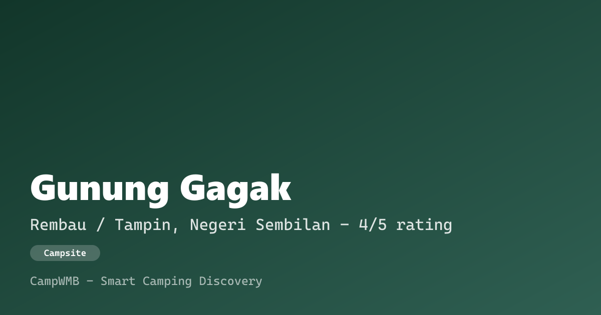 Visual sementara Gunung Gagak