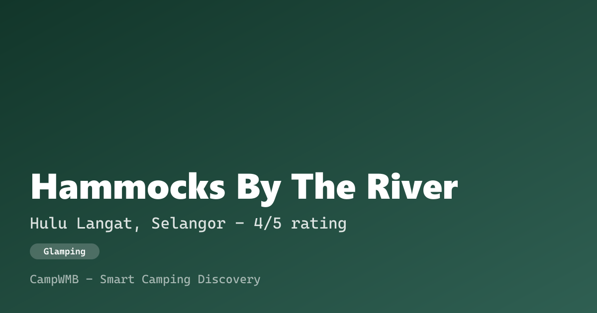 Visual sementara Hammocks By The River