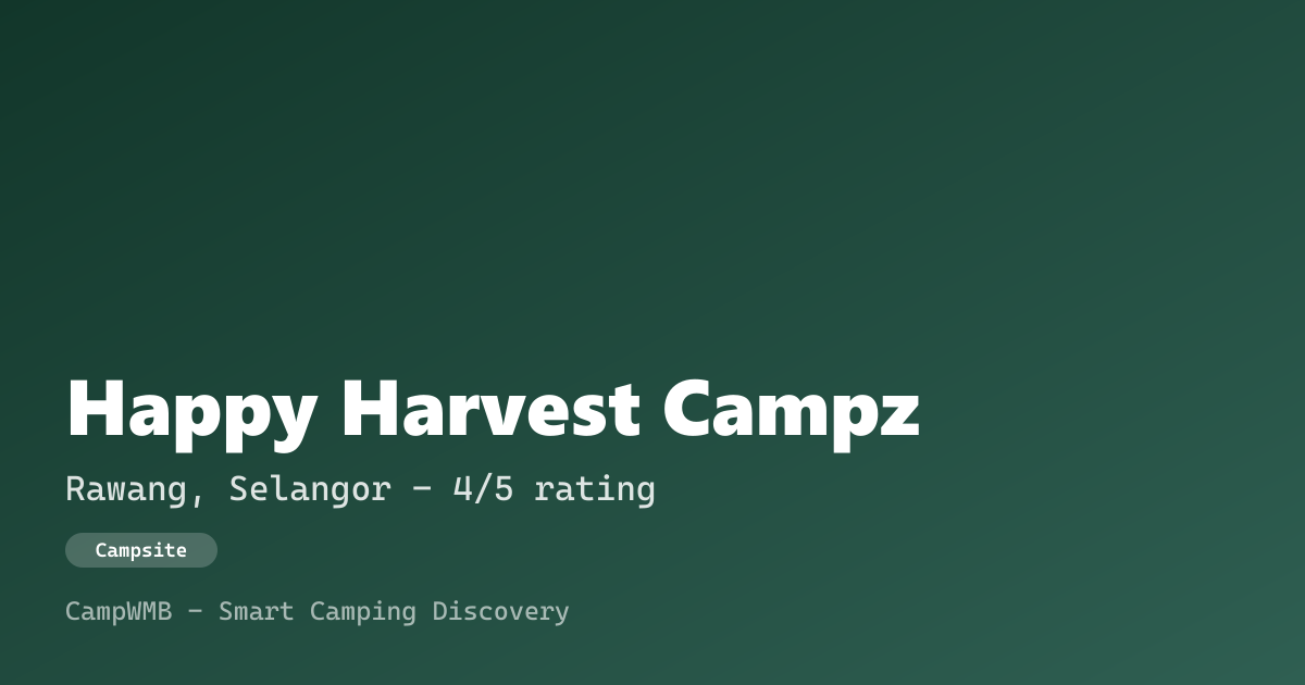 Visual sementara Happy Harvest Campz