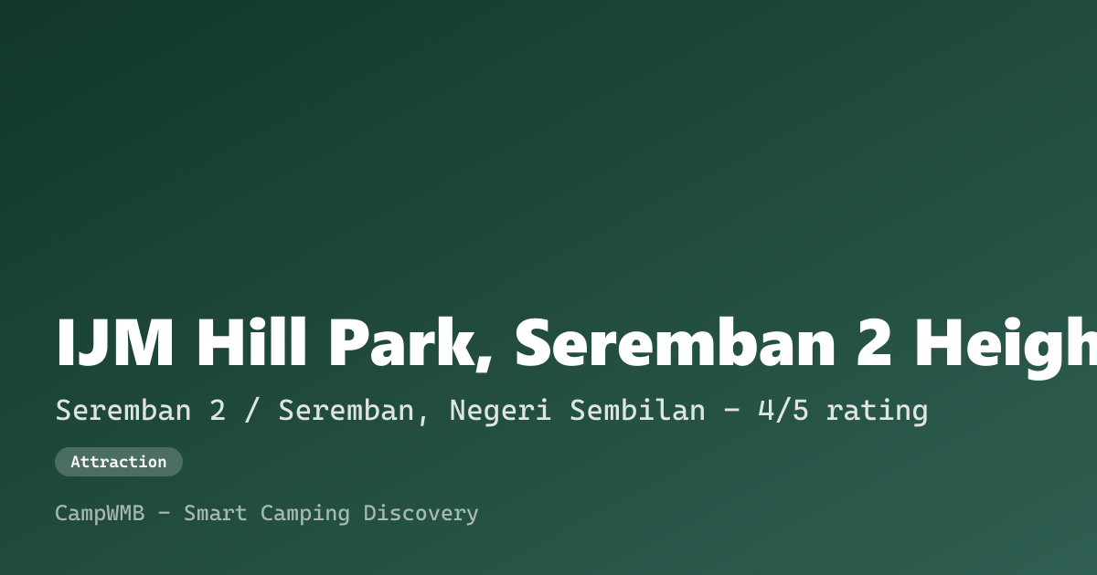 Visual sementara IJM Hill Park, Seremban 2 Heights