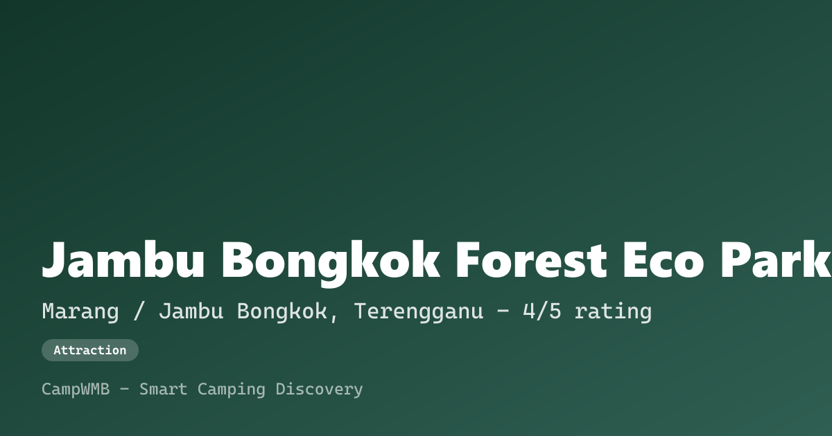 Visual sementara Jambu Bongkok Forest Eco Park