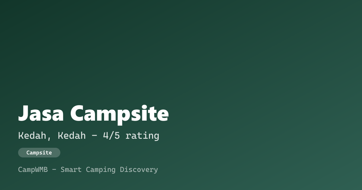 Visual sementara Jasa Campsite