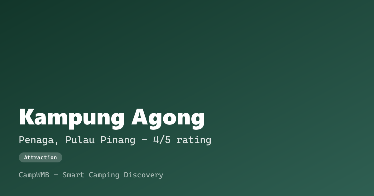 Visual sementara Kampung Agong