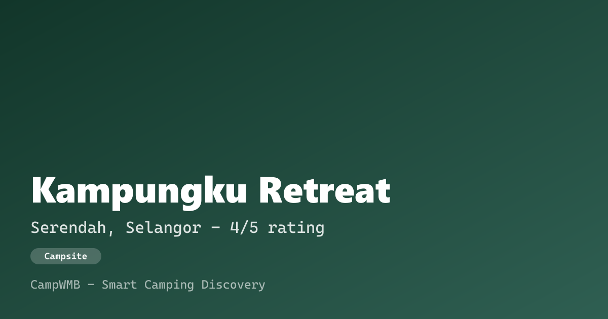 Visual sementara Kampungku Retreat