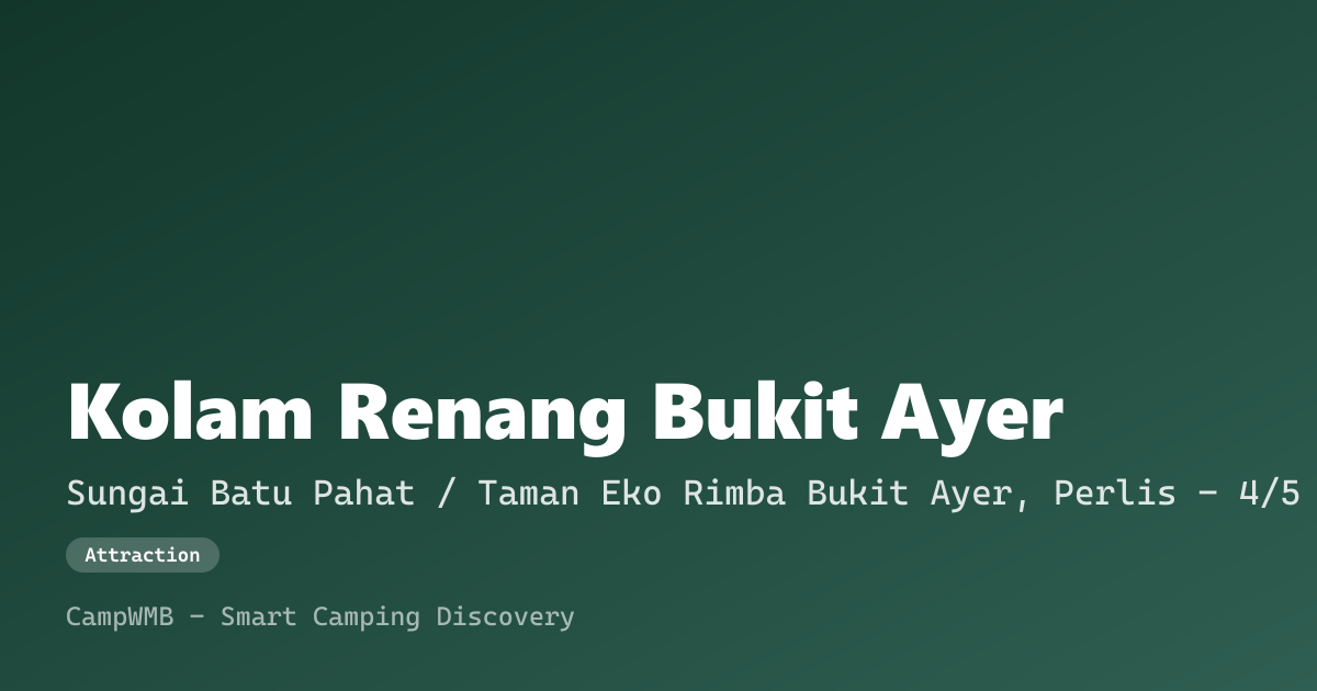 Visual sementara Kolam Renang Bukit Ayer