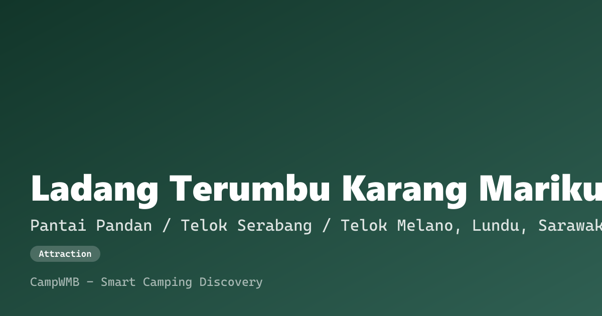 Visual sementara Ladang Terumbu Karang Marikultur Lundu