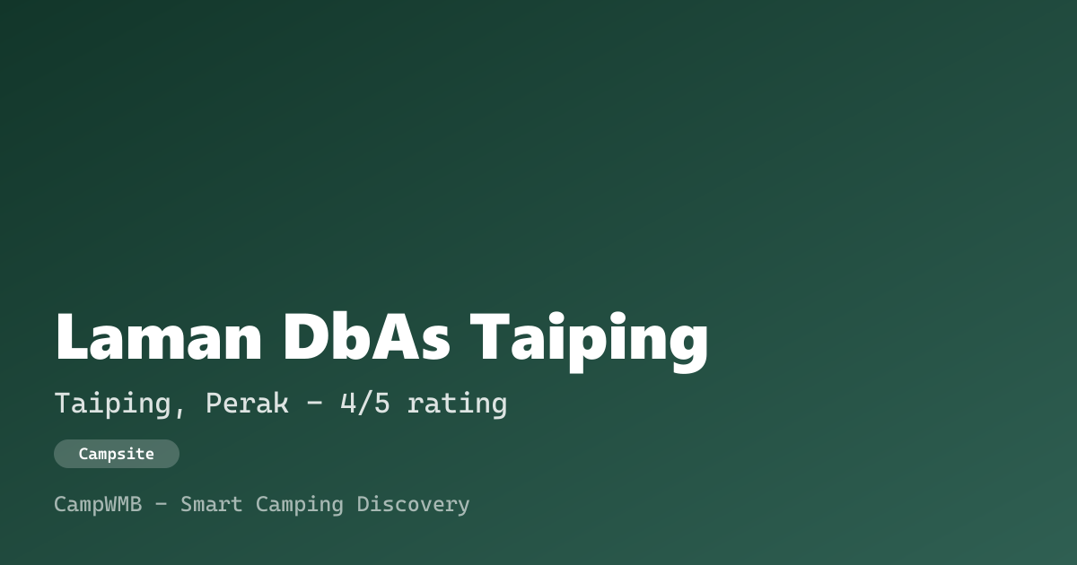 Visual sementara Laman DbAs Taiping
