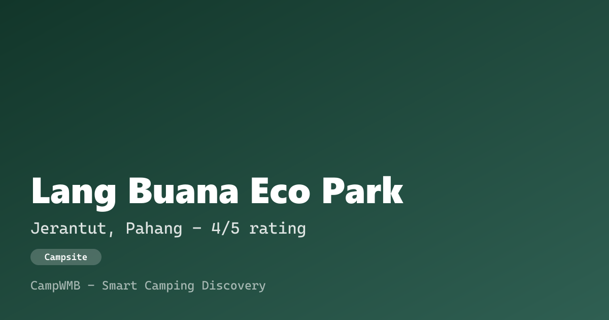 Visual sementara Lang Buana Eco Park