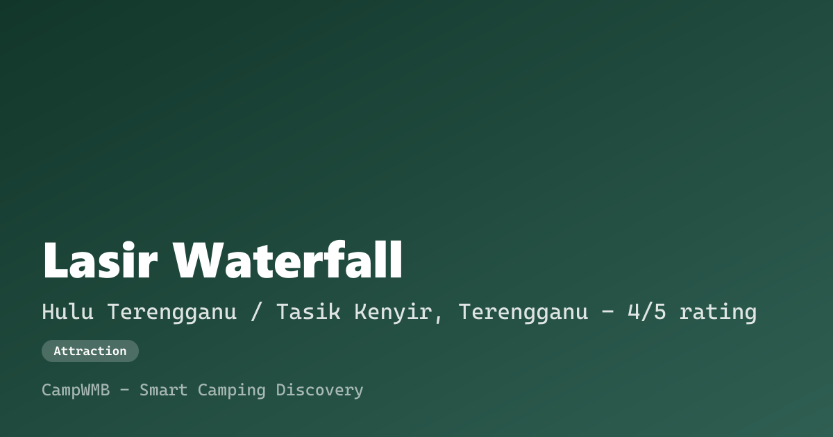 Visual sementara Lasir Waterfall