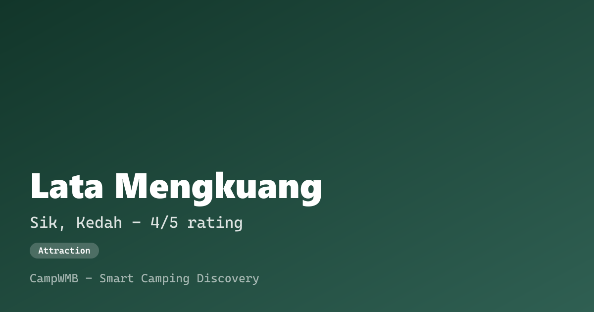 Visual sementara Lata Mengkuang