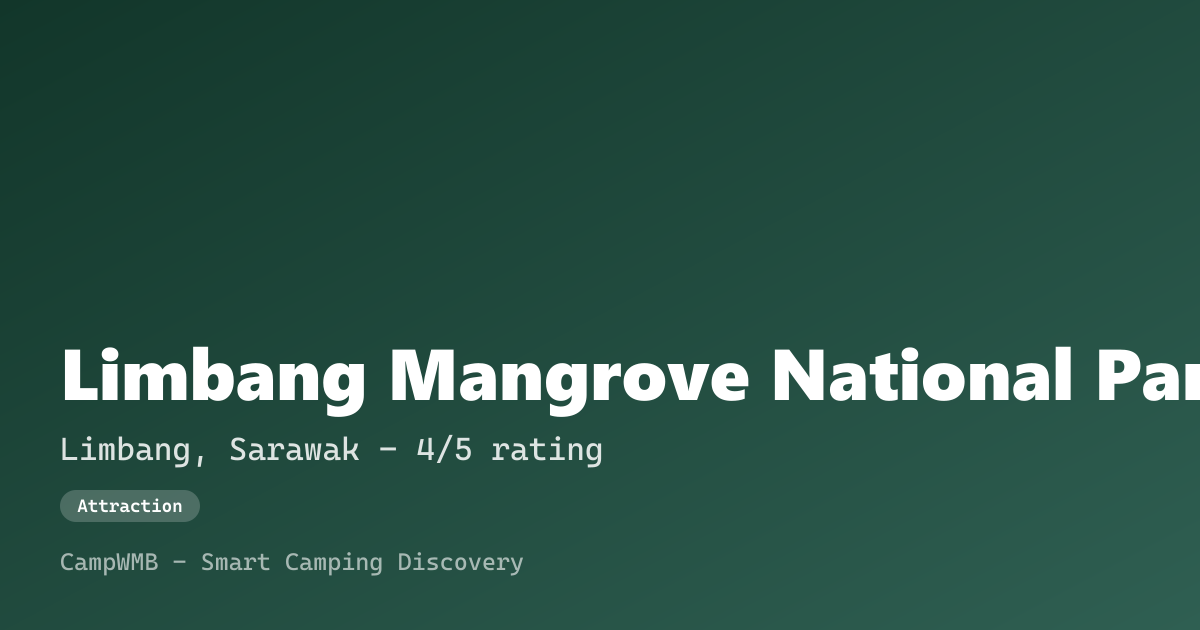 Visual sementara Limbang Mangrove National Park