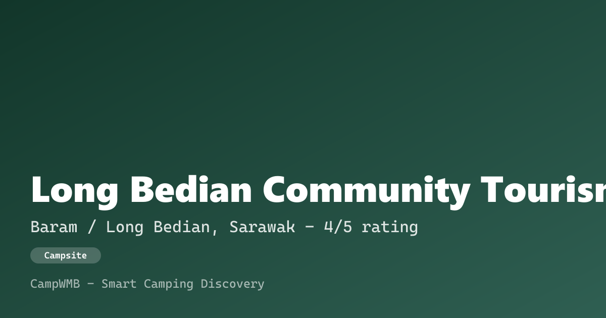 Visual sementara Long Bedian Community Tourism