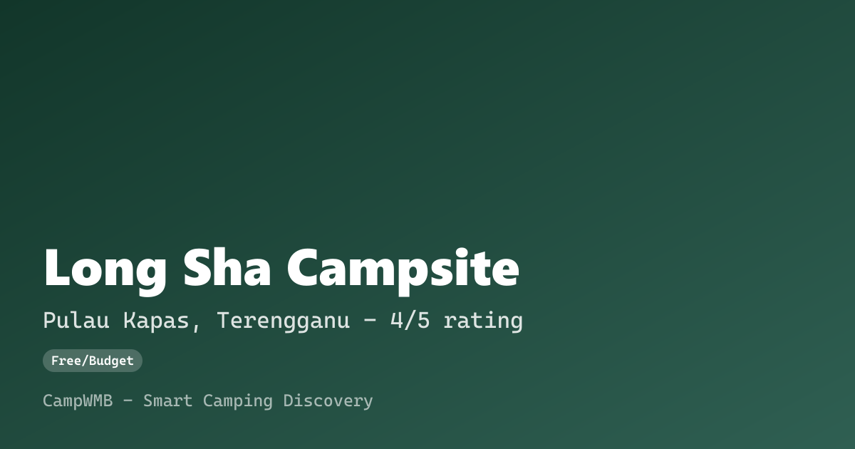 Visual sementara Long Sha Campsite