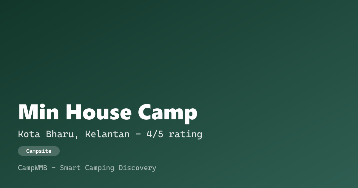 Visual sementara Min House Camp