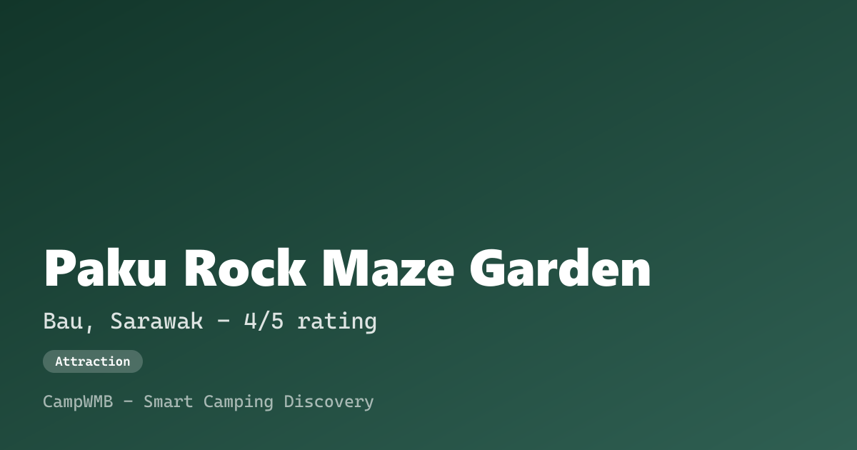 Visual sementara Paku Rock Maze Garden
