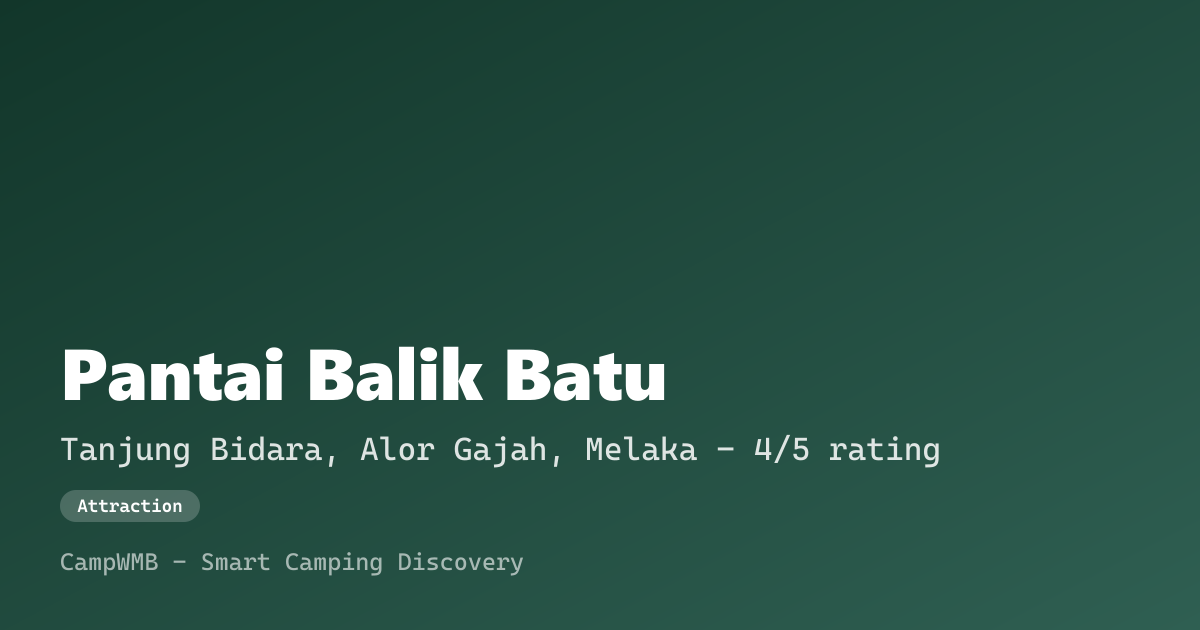 Visual sementara Pantai Balik Batu