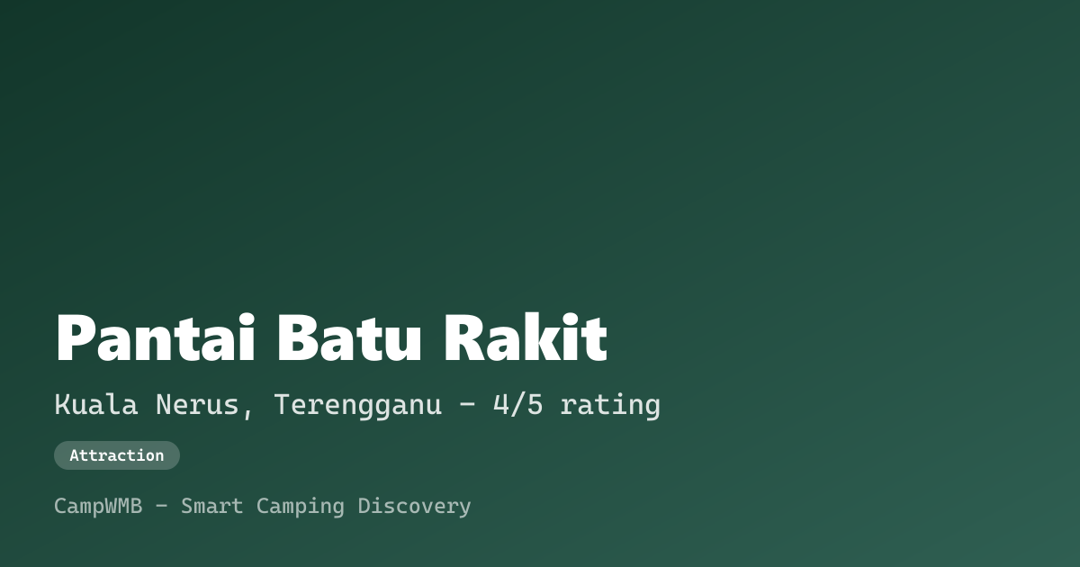 Visual sementara Pantai Batu Rakit