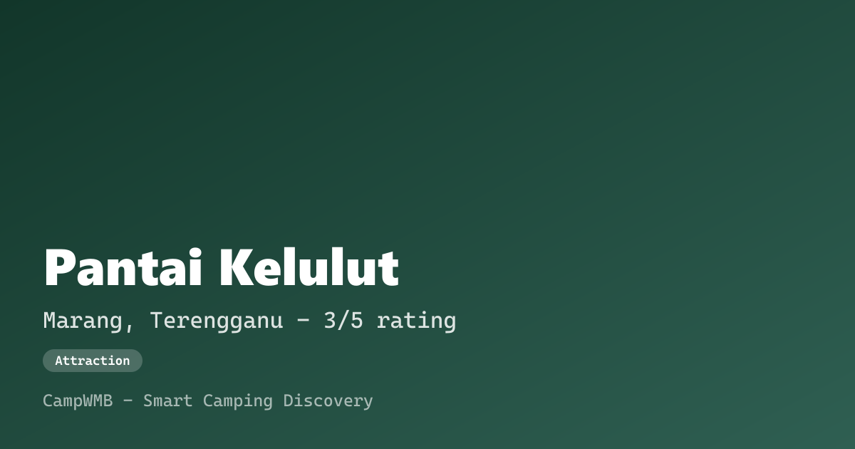 Visual sementara Pantai Kelulut