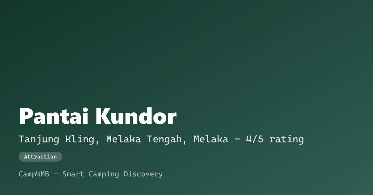 Visual sementara Pantai Kundor