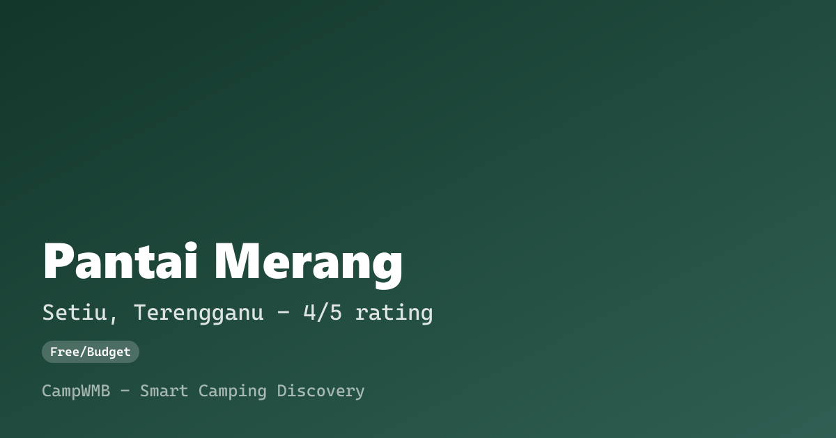 Visual sementara Pantai Merang