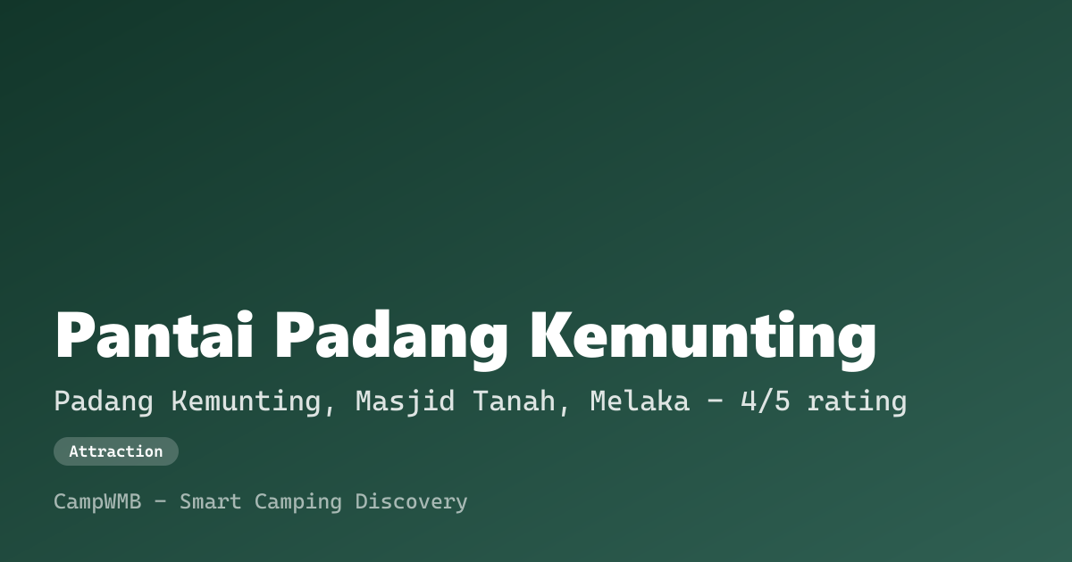 Visual sementara Pantai Padang Kemunting
