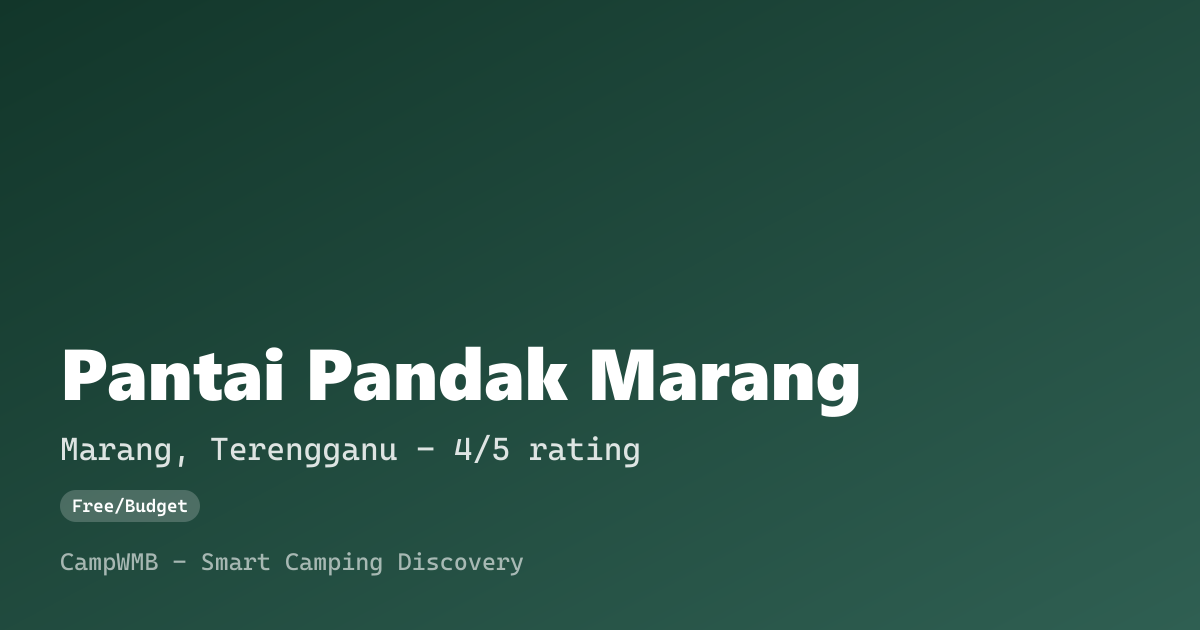 Visual sementara Pantai Pandak Marang