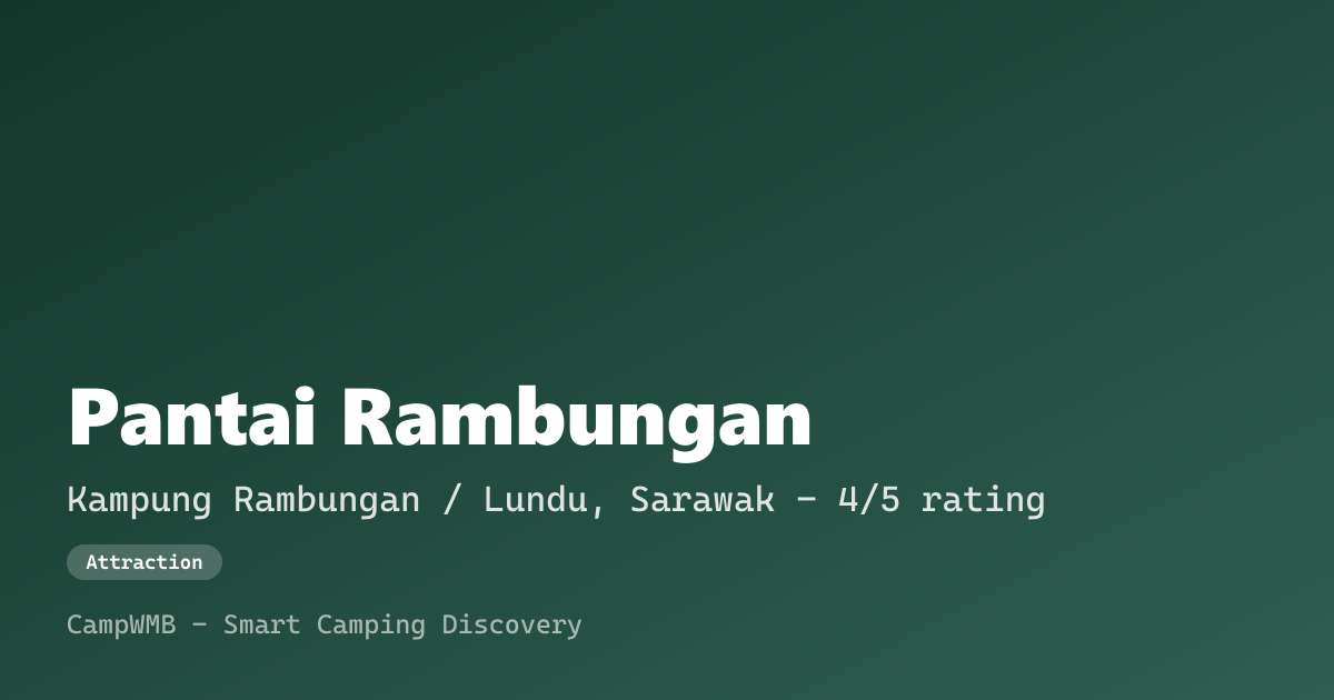 Visual sementara Pantai Rambungan