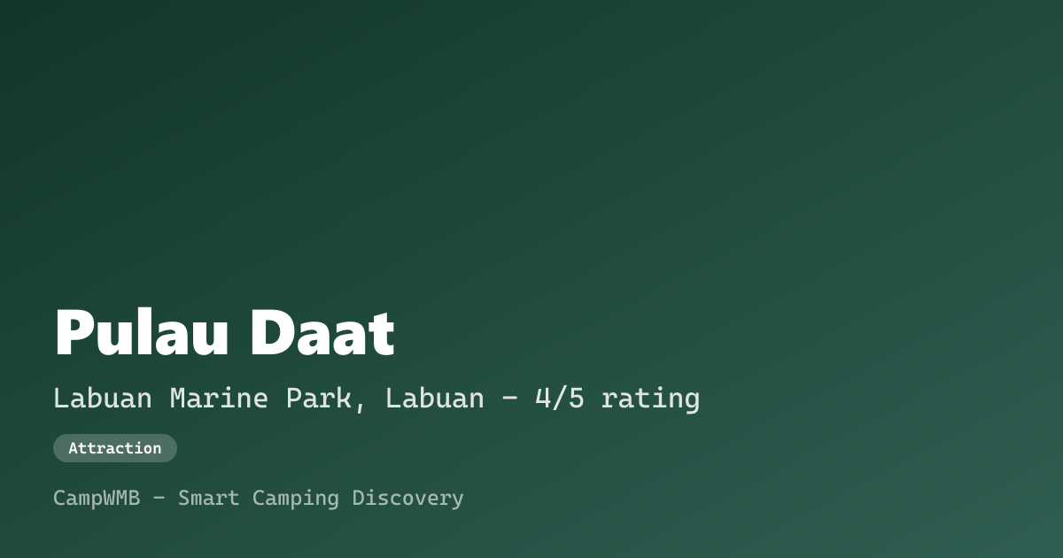 Visual sementara Pulau Daat