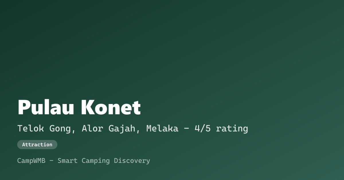Visual sementara Pulau Konet