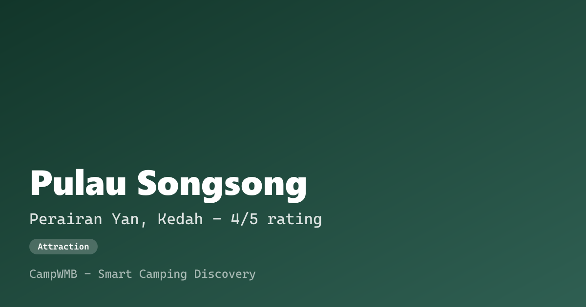 Visual sementara Pulau Songsong