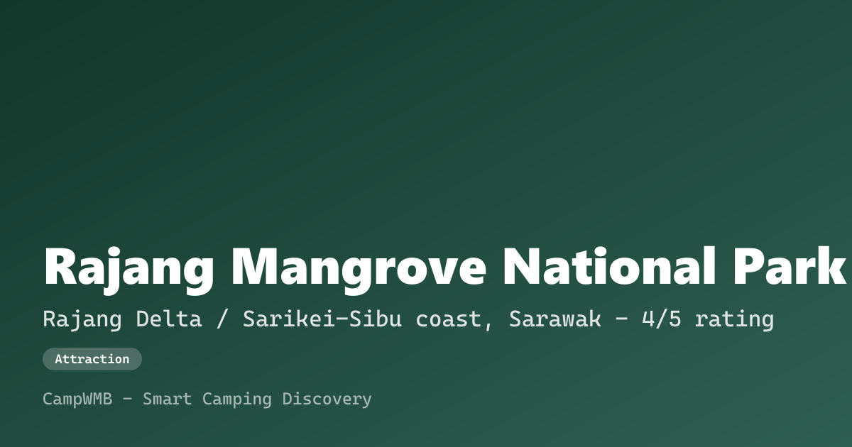 Visual sementara Rajang Mangrove National Park