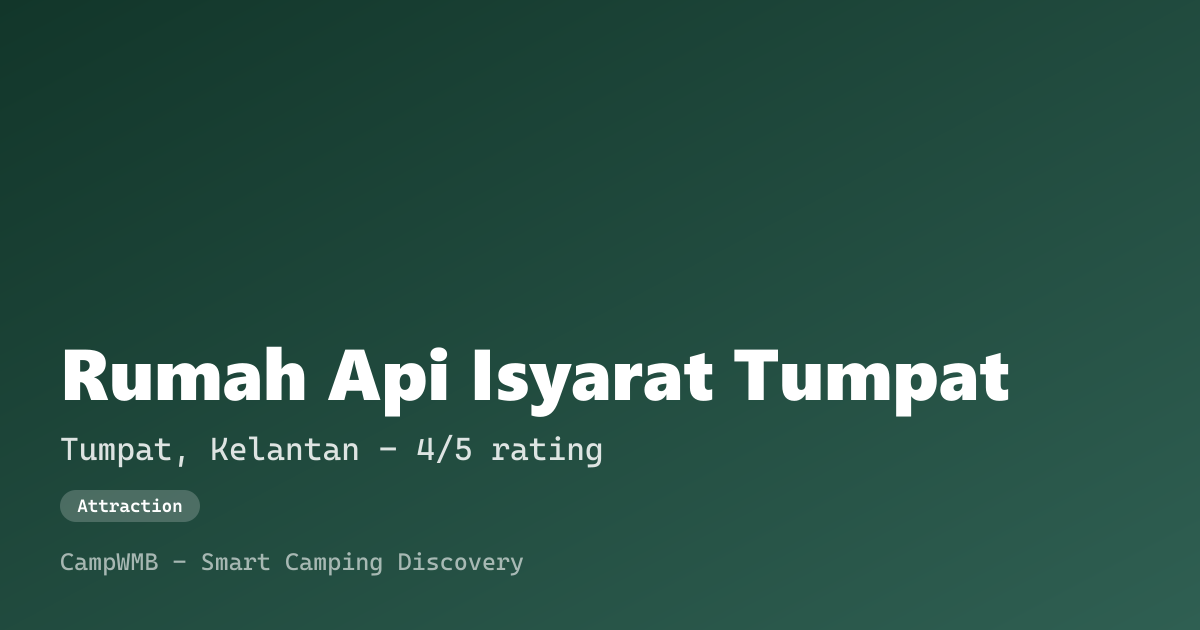 Visual sementara Rumah Api Isyarat Tumpat