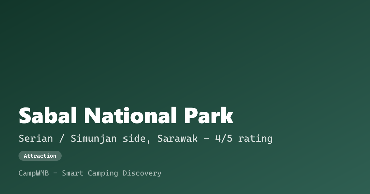 Visual sementara Sabal National Park