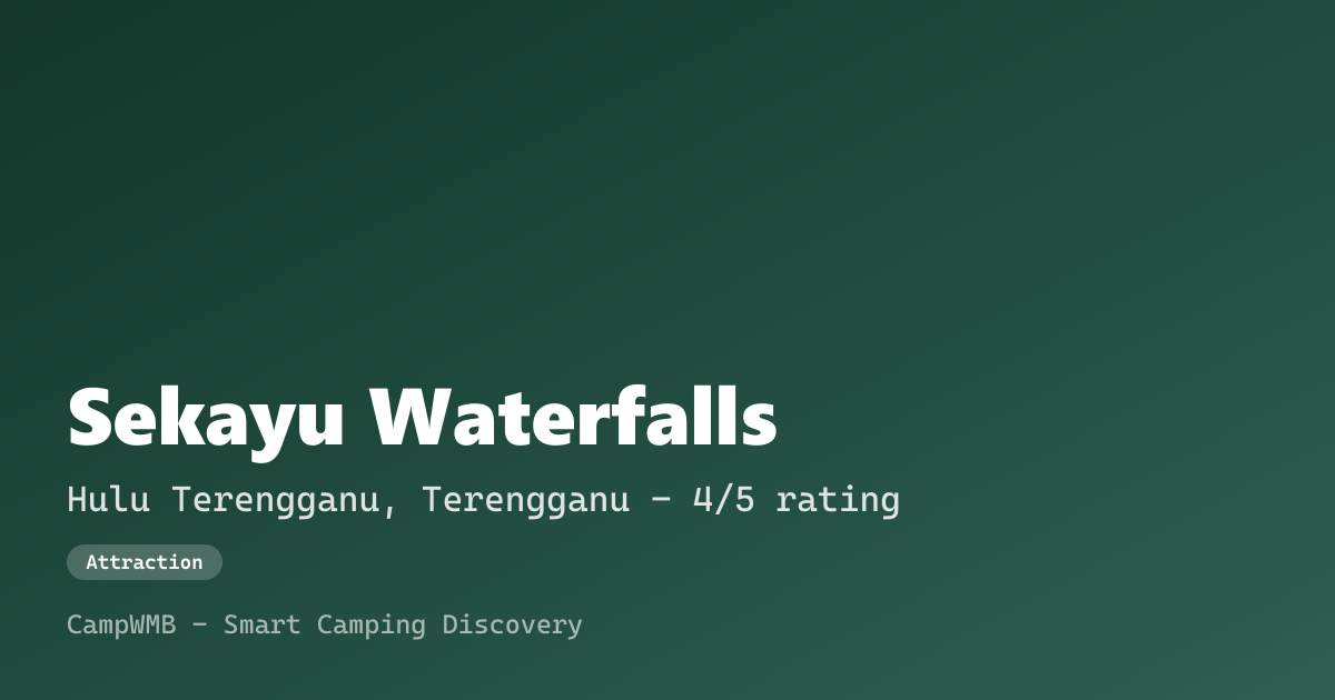 Visual sementara Sekayu Waterfalls