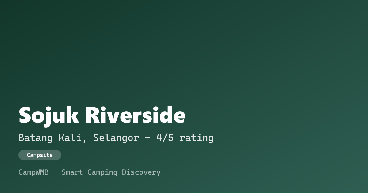 Visual sementara Sojuk Riverside