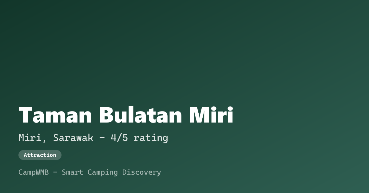Visual sementara Taman Bulatan Miri