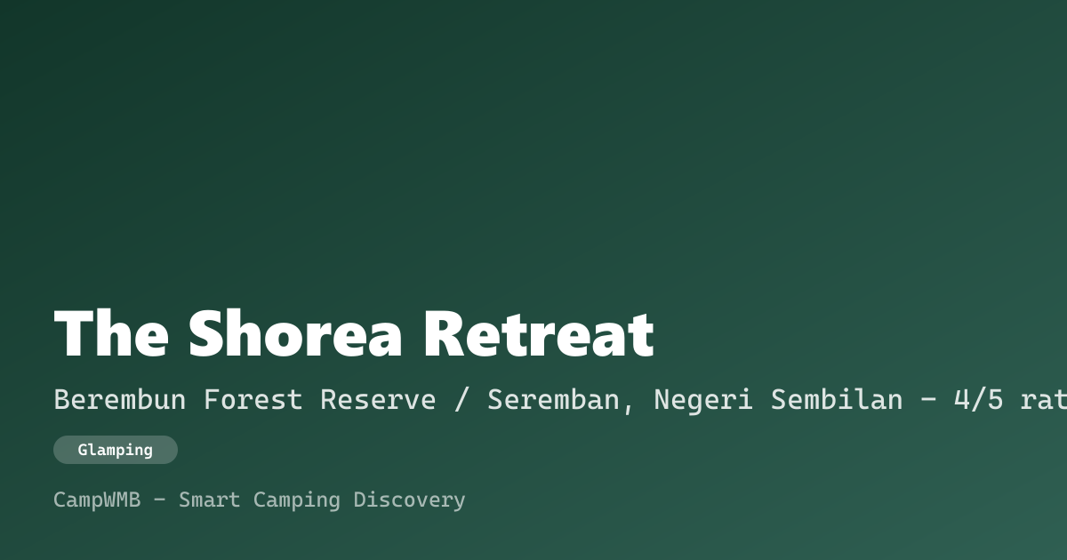 Visual sementara The Shorea Retreat