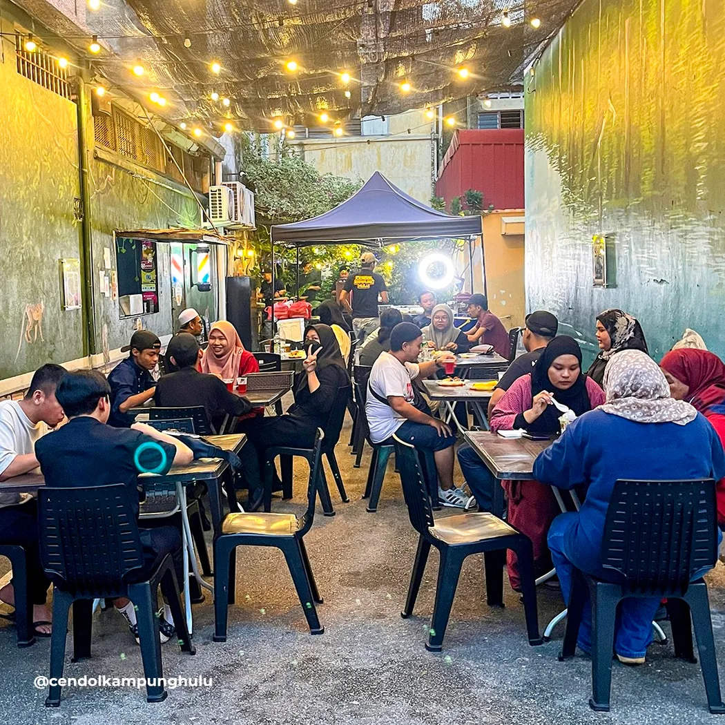 Cendol Kampung Hulu Muar — foto sebenar 3